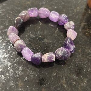 New Purple gem stone bracelet